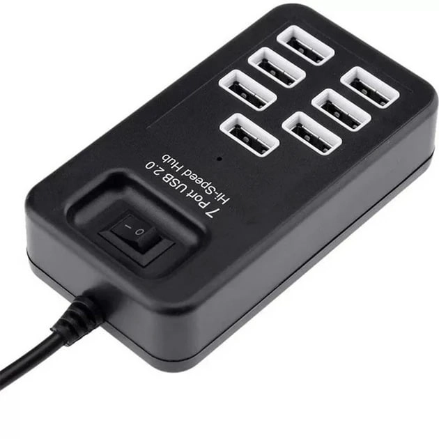 USB Hub на 7 USB P-1602 2.0 1m Black купить