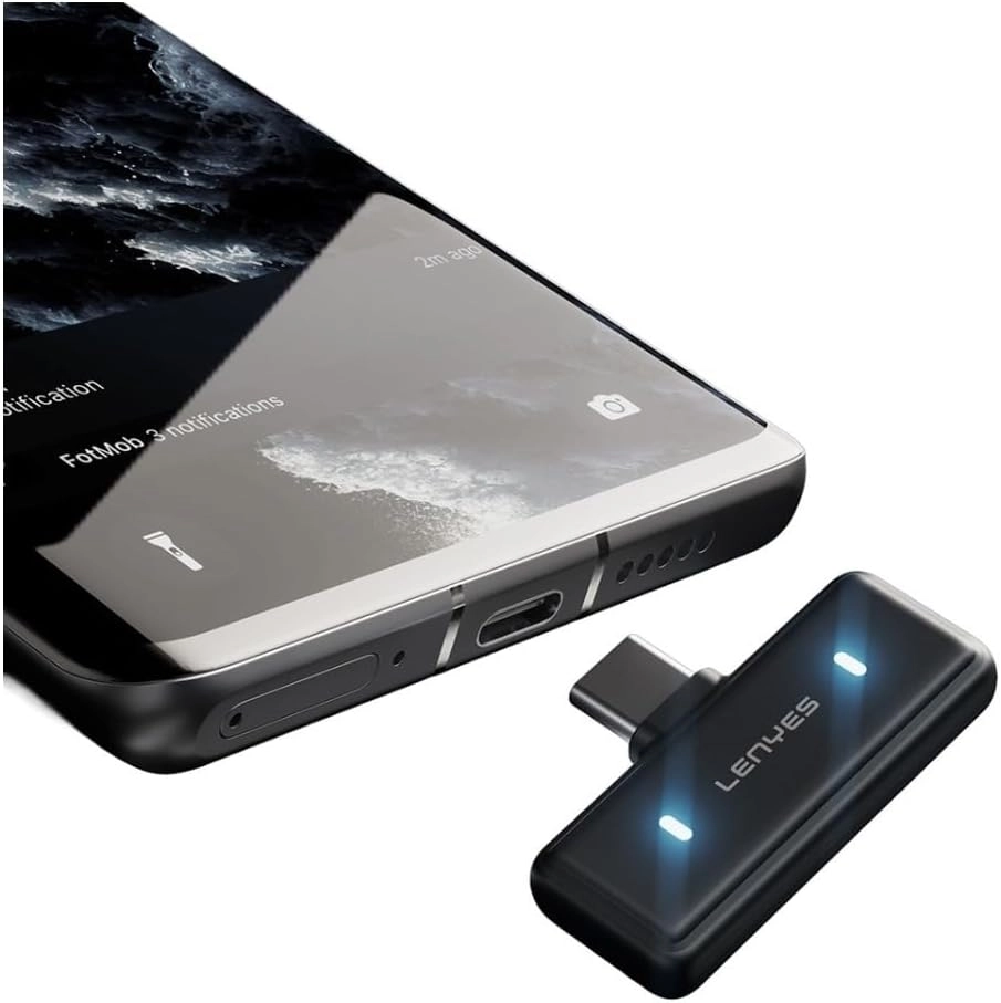 Петличный беспроводной микрофон LENYES Wireless LM205 , Black рассрочка