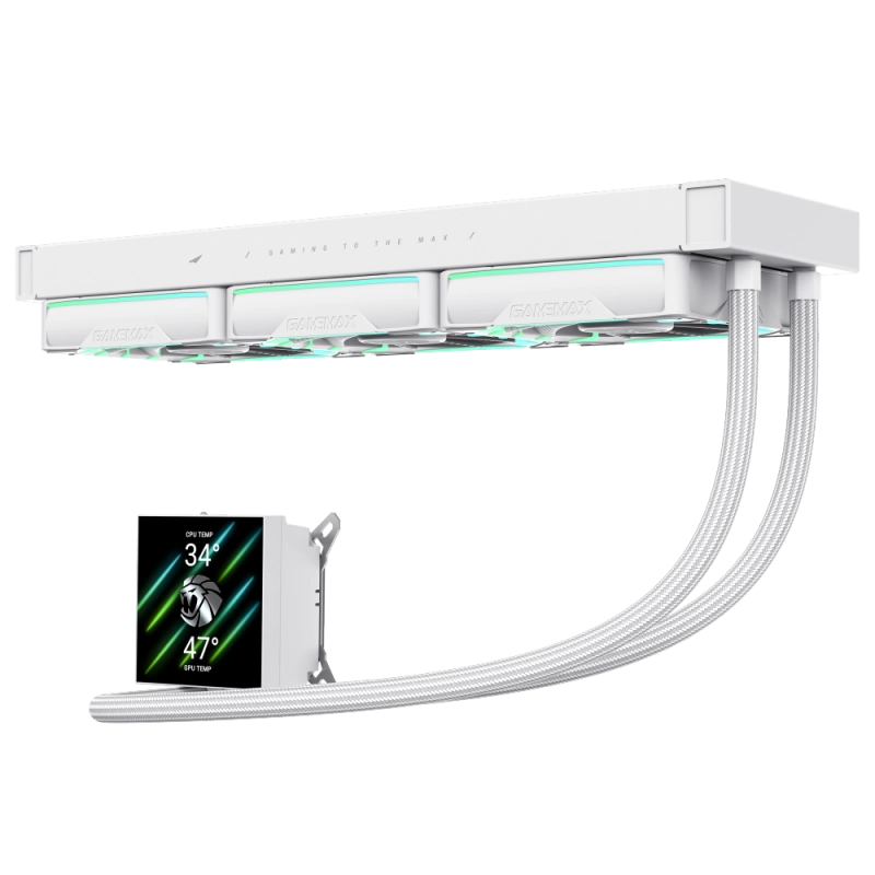 Кулер HAILSTORM 360 LCD WH онлайн