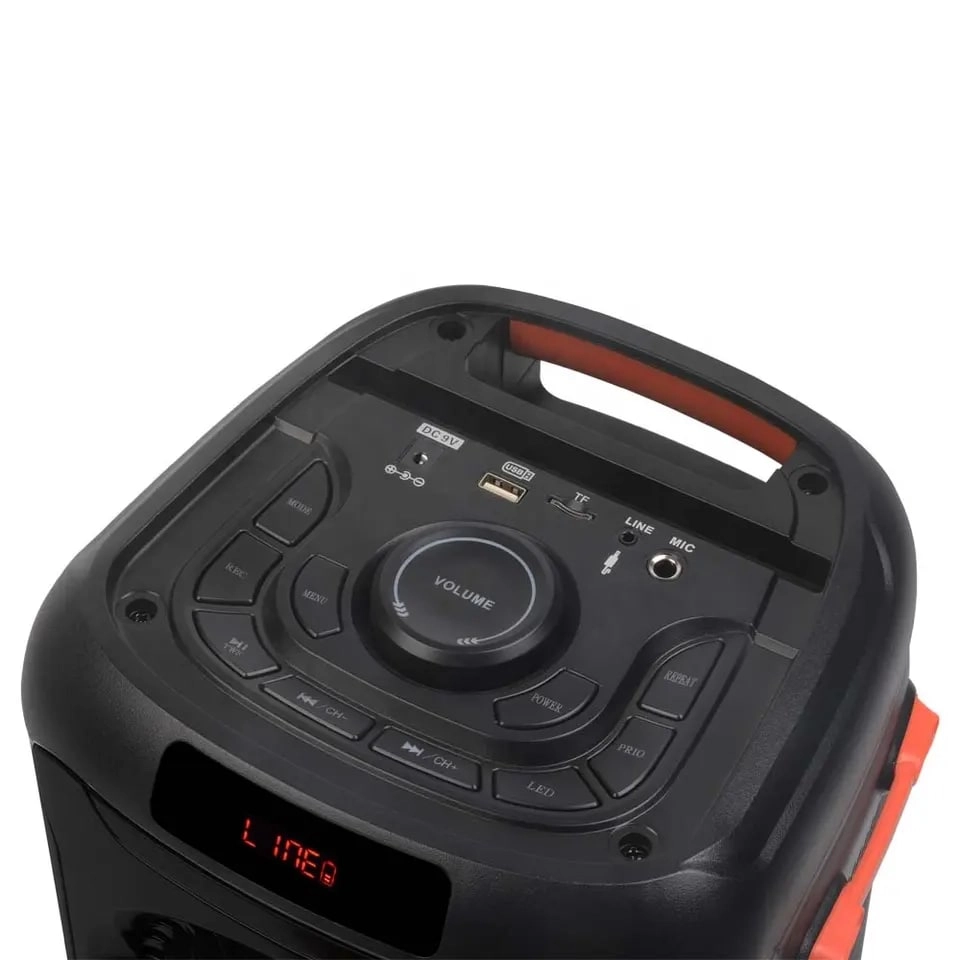 Yibok Clubber Party Speaker YB-2607 qora portativ kolonkasi + mikrofon bo'lib to'lash