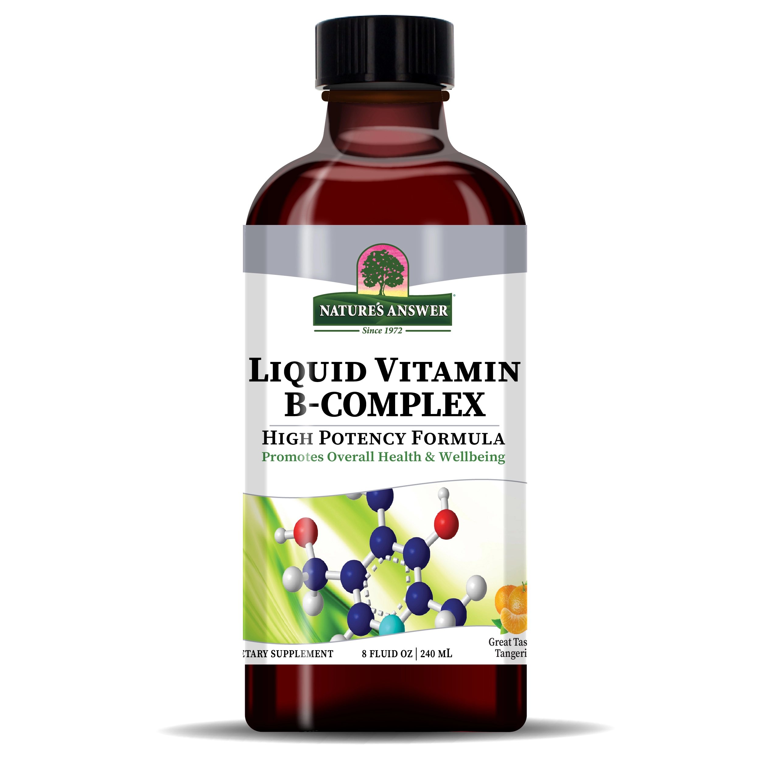Nature's Answer Комплекс витаминов группы В, жидкий, 8 унций купить