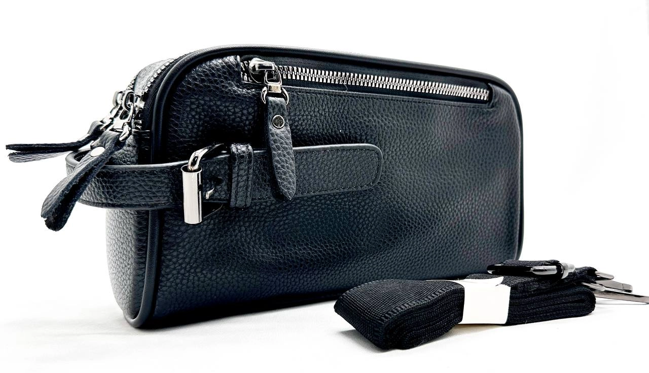 Art 66022-1 qora charm erkaklar qo'l sumkasi sotib olish