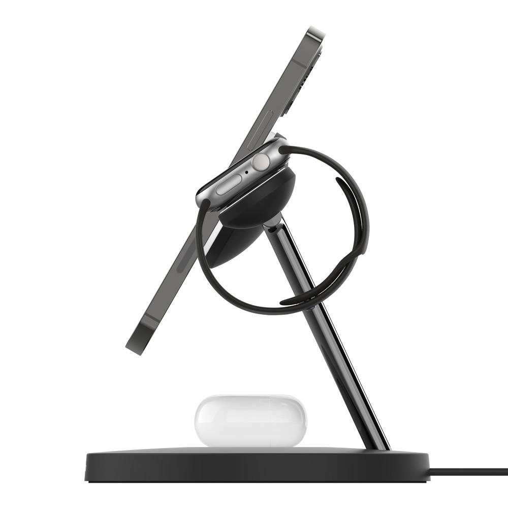 Беспроводное зарядное устройство Belkin MagSafe 3-in-1 Wireless Charger WIZ009vfBK цена