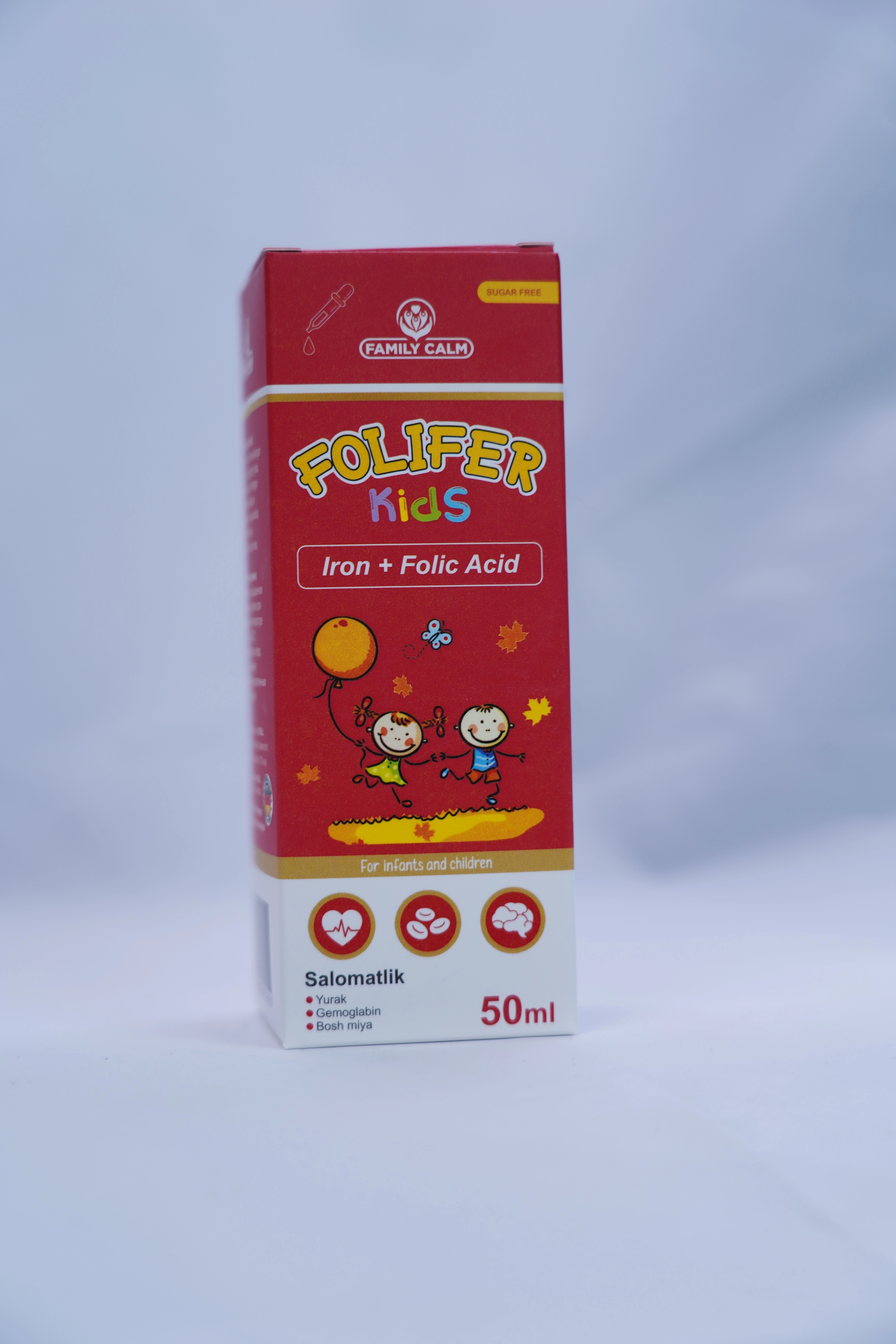 FOLIFER KIDS Family Calm temir tomchilari 50 ml sotib olish