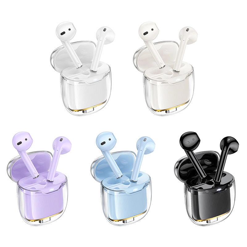 Беспроводные наушники Hoco EW52 Lilly молочный недорого