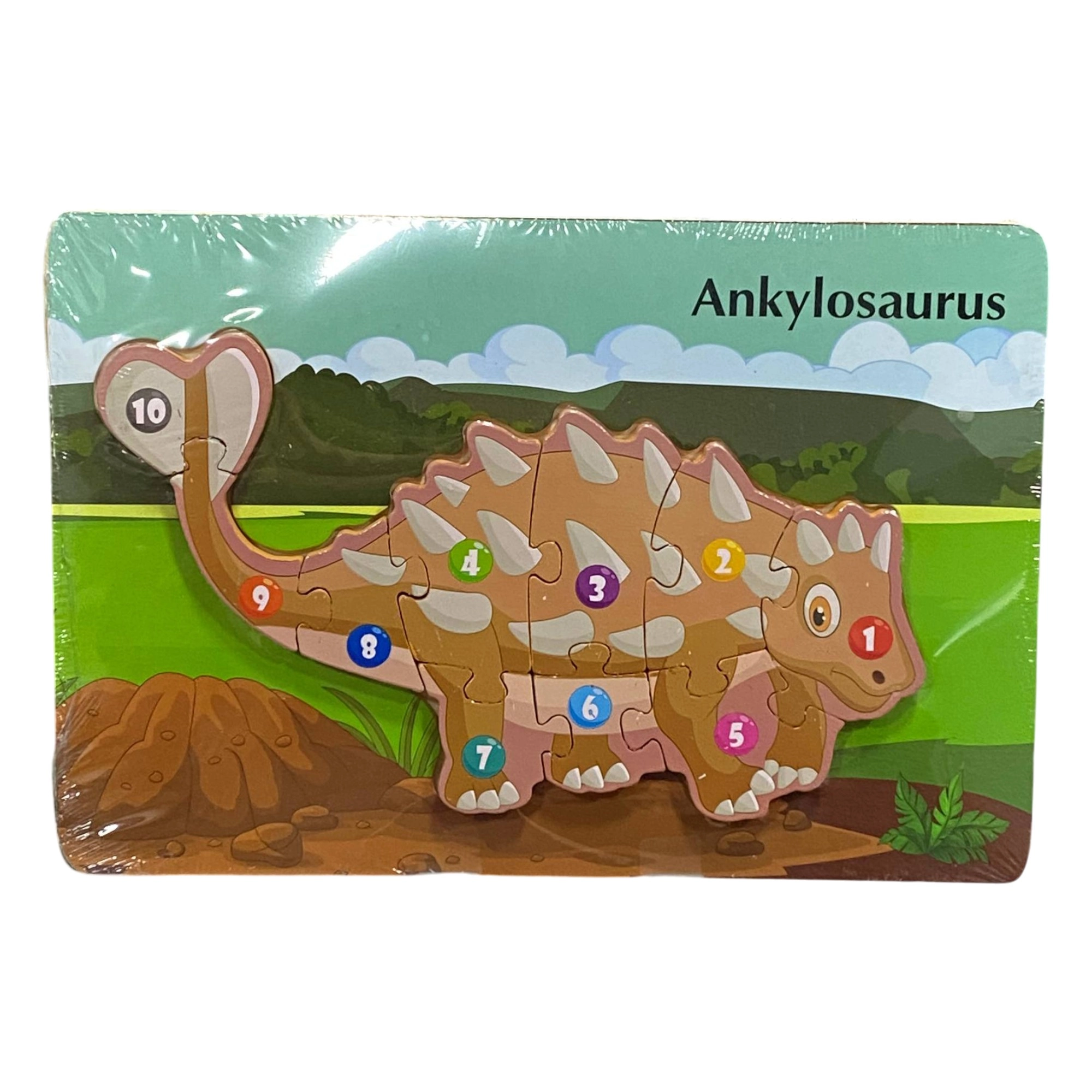 Деревянный пазл: Ankylosaurus купить