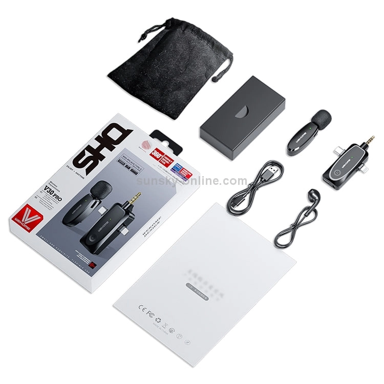 SHQ V30 pro universal simsiz mikrofoni arzon