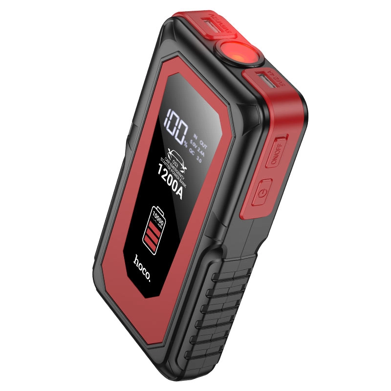 Portativ akkumulyator Hoco QS3 Victory 10000mAh, avtomobil uchun ishga tushirish qurilmasi bilan sotib olish