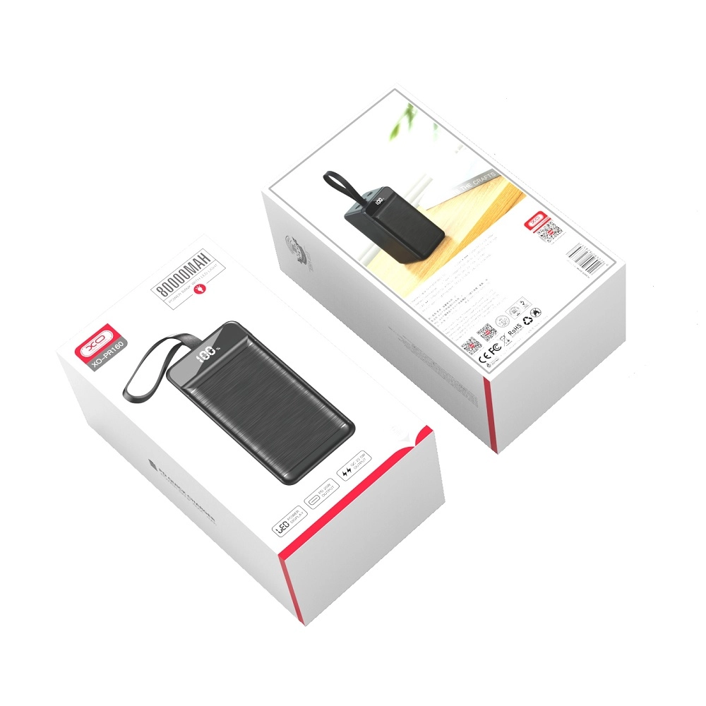 XO Power bank PR160 80000mAh QC22,5W - PD 20W black arzon
