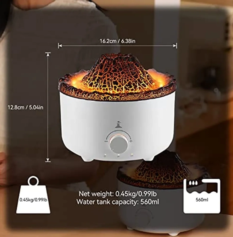 Аромадиффузор-ночник Humidifier Volcanic V21B, White онлайн