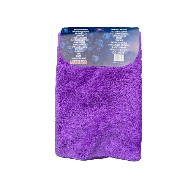 Avtomobil uchun mikrofiber, siyoq rang sochiq, uy uchun latta, ikki tomonlama mashinaga arzon