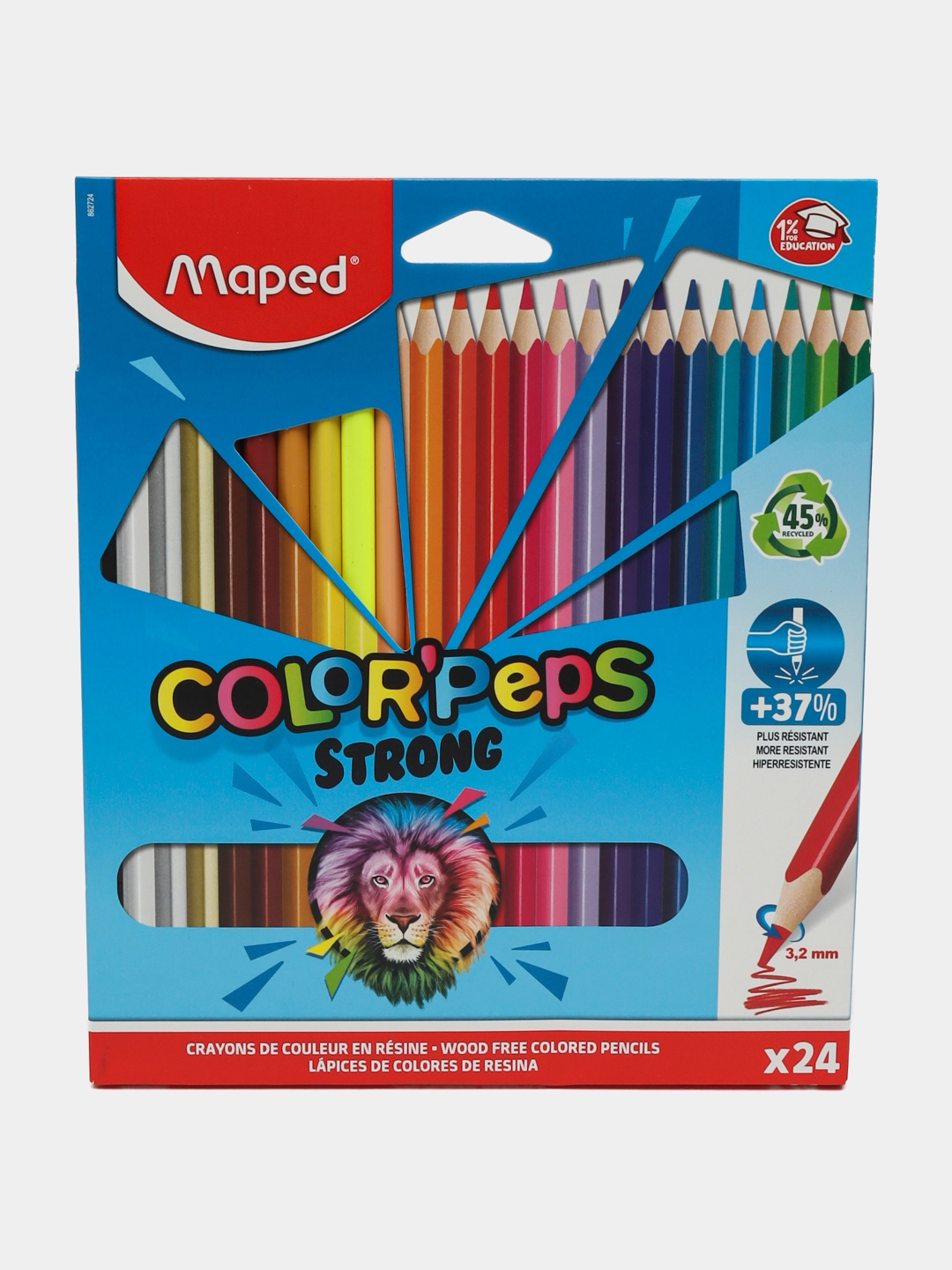 Цветные карандаши Maped "COLOR'PEPS Strong" 24 цветов купить