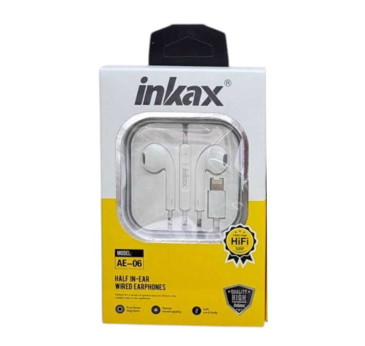 Проводные наушники Inkax AE-06 Half in-ear Wired Headphones Type-C в Узбекистане