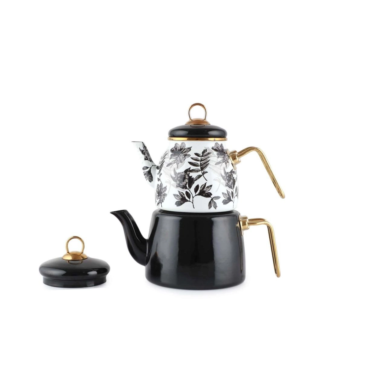 Life Smile Элит Класс Чайник Эмалевый Темный NMLT-1C в Узбекистане