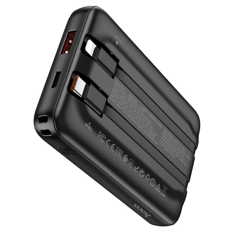 Внешний аккумулятор Power bank Hoco J92 10000mAh черный недорого