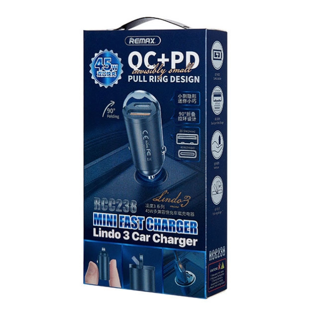 Remax RCC238  avtomobil zaryadlovchisi arzon