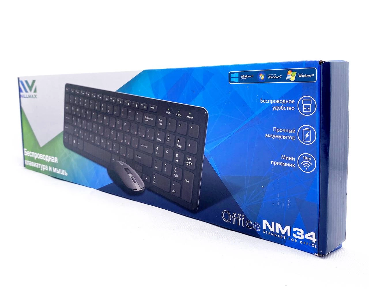 Nillmax NM34 simsiz klaviatura va sichqonchasi - rasm №3 Nillmax NM34 simsiz klaviatura va sichqonchasi arzon