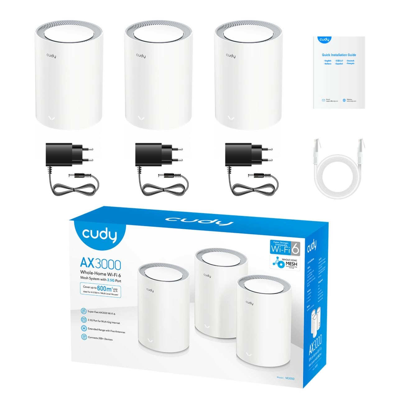 Router MESH Cudy M3000 (3-Pack) onlayn