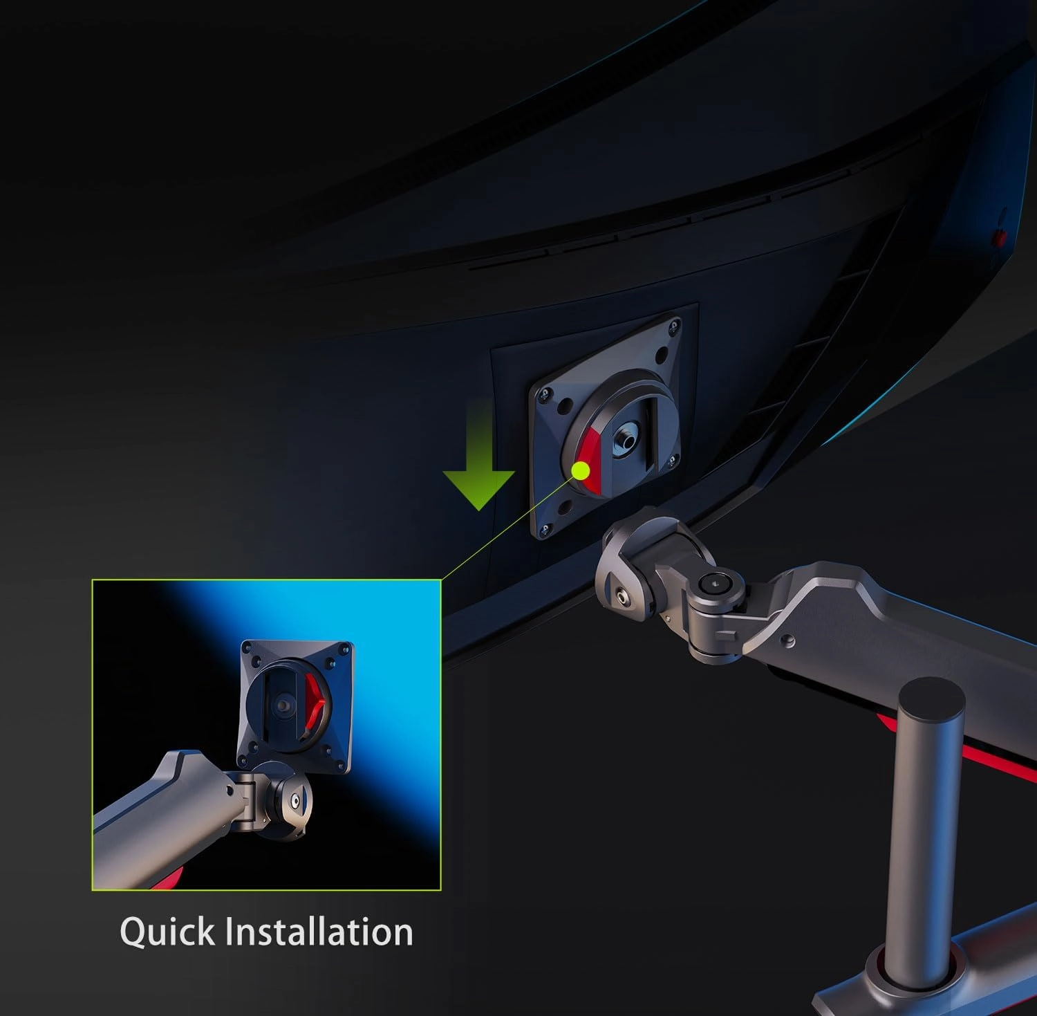 NB North Bayou L70 RGB (32"- 60") monitor uchun kronshteyni , Black bo'lib to'lash