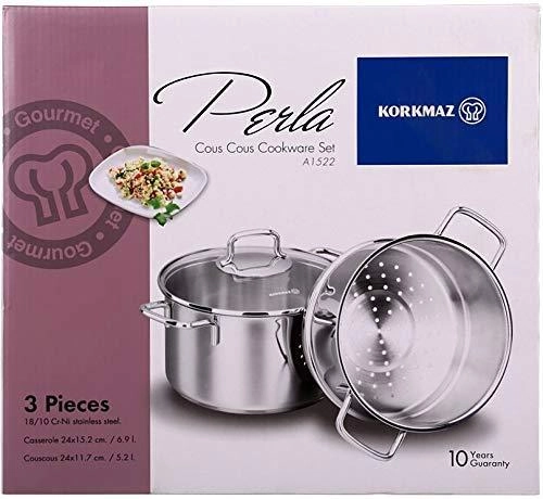 Кастрюля-пароварка Korkmaz Perla 3.8 л (A1521) недорого
