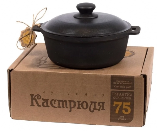 Кастрюля чугунная Maysternya 3 л с алюминиевой крышкой Т402С2 купить