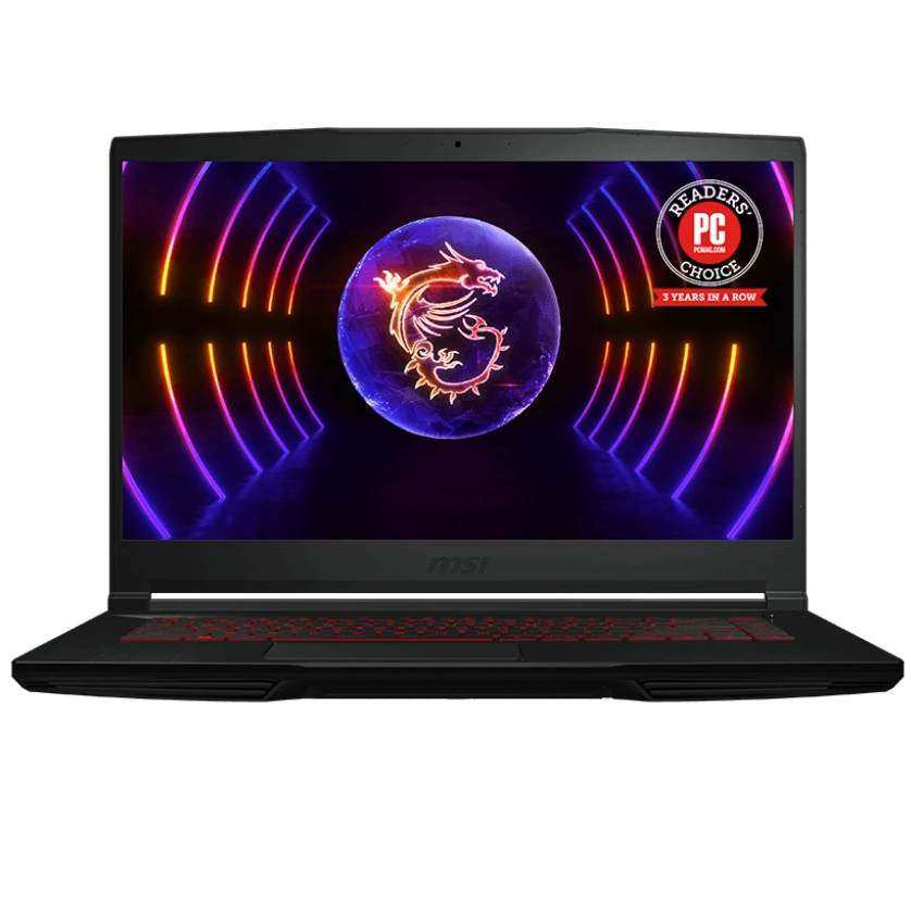 Ноутбук MSI THIN GF63, Core i5-12450H, DDR4 8GB, SSD 512GB, RTX2050 4GB, FHD 15,6" 144Hz купить