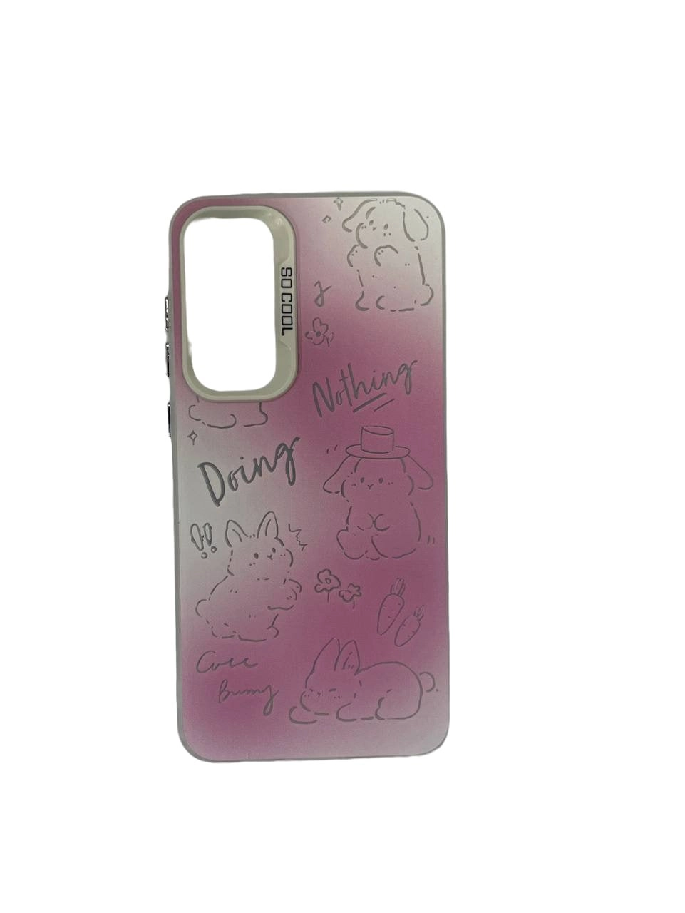 Чехол для Samsung A05S розового цвета с необычным дизайном купить