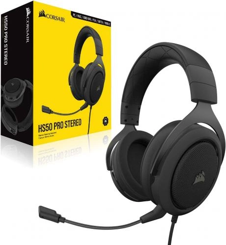 Компьютерные наушники Corsair HS50 Pro Stereo Gaming Headset (Black) в Узбекистане
