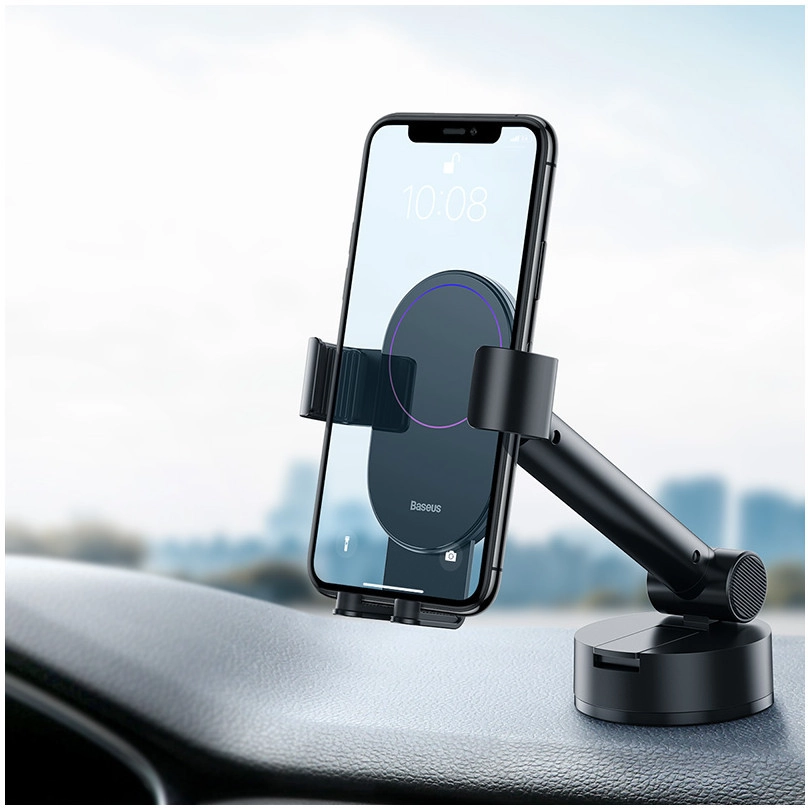 Автомобильный держатель Baseus Simplism Gravity Car Mount Holder black недорого
