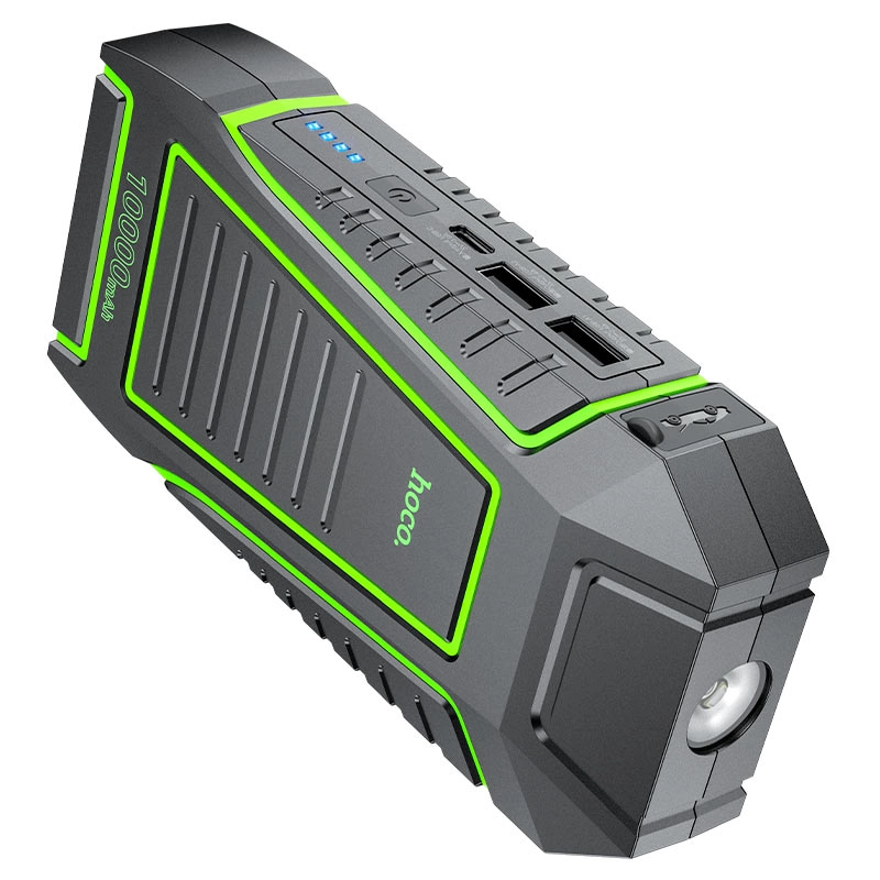 Portativ batareya Hoco QS1 Land 1000mAh avto uchun ishga tushirish qurilmasi bilan narxi
