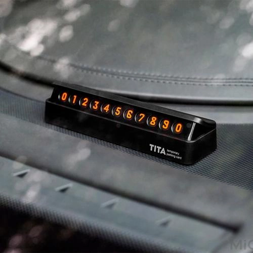 Наборная автовизитка Xiaomi TITA Temporary Parking Card (Black) недорого