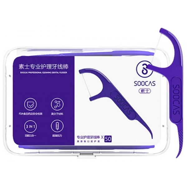 Зубная нить Xiaomi Mijia 50pcs/box Daily Tooth Cleaning Professional Dental Floss Testing Food Grade Fast Ship D1 онлайн