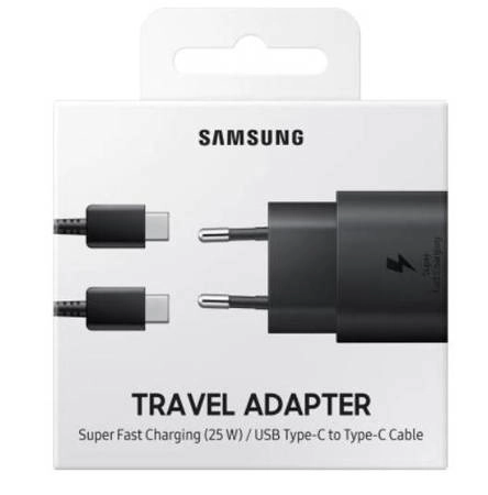 Samsung 25W Travel Charger + USB-C kabel zaryadlovchi qurilma arzon