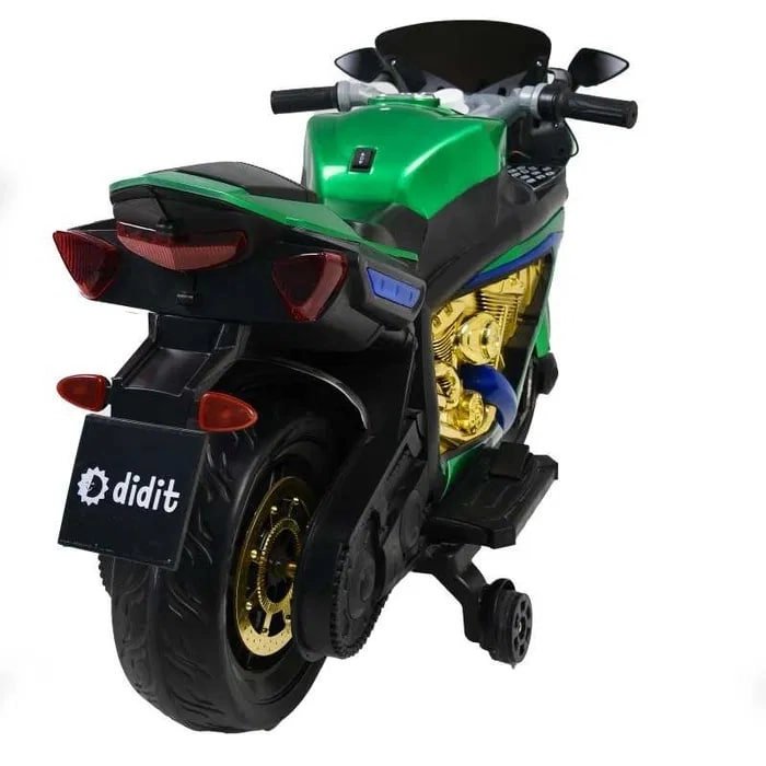 Детский Электромотоцикл Didit HZBB-1177 зеленый недорого