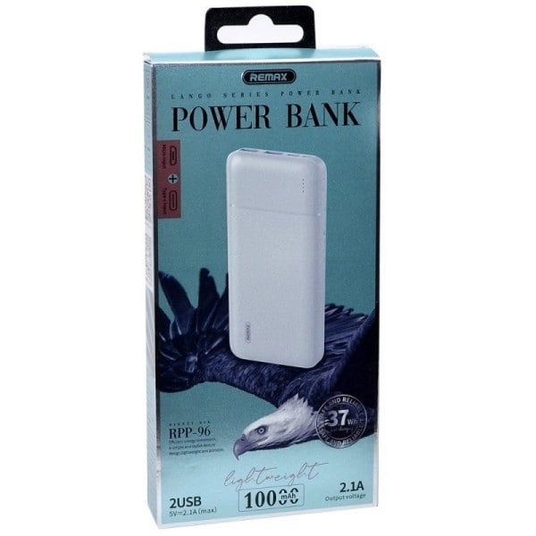 Remax RPP-96 10000mAh portativ akkumulyatori, White arzon