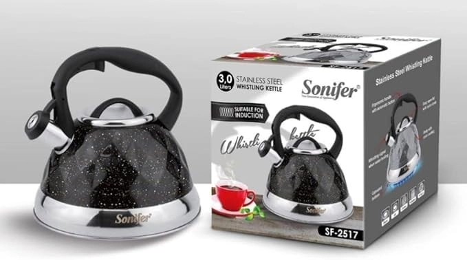 Sonifer SF-2517 zanglamaydigan, hushtak chaladigan choynagi arzon