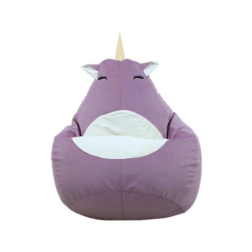 Karkassiz kreslo, nok shaklli "Yakkashoxcha" (Mikrovelyur) binafsharang arzon