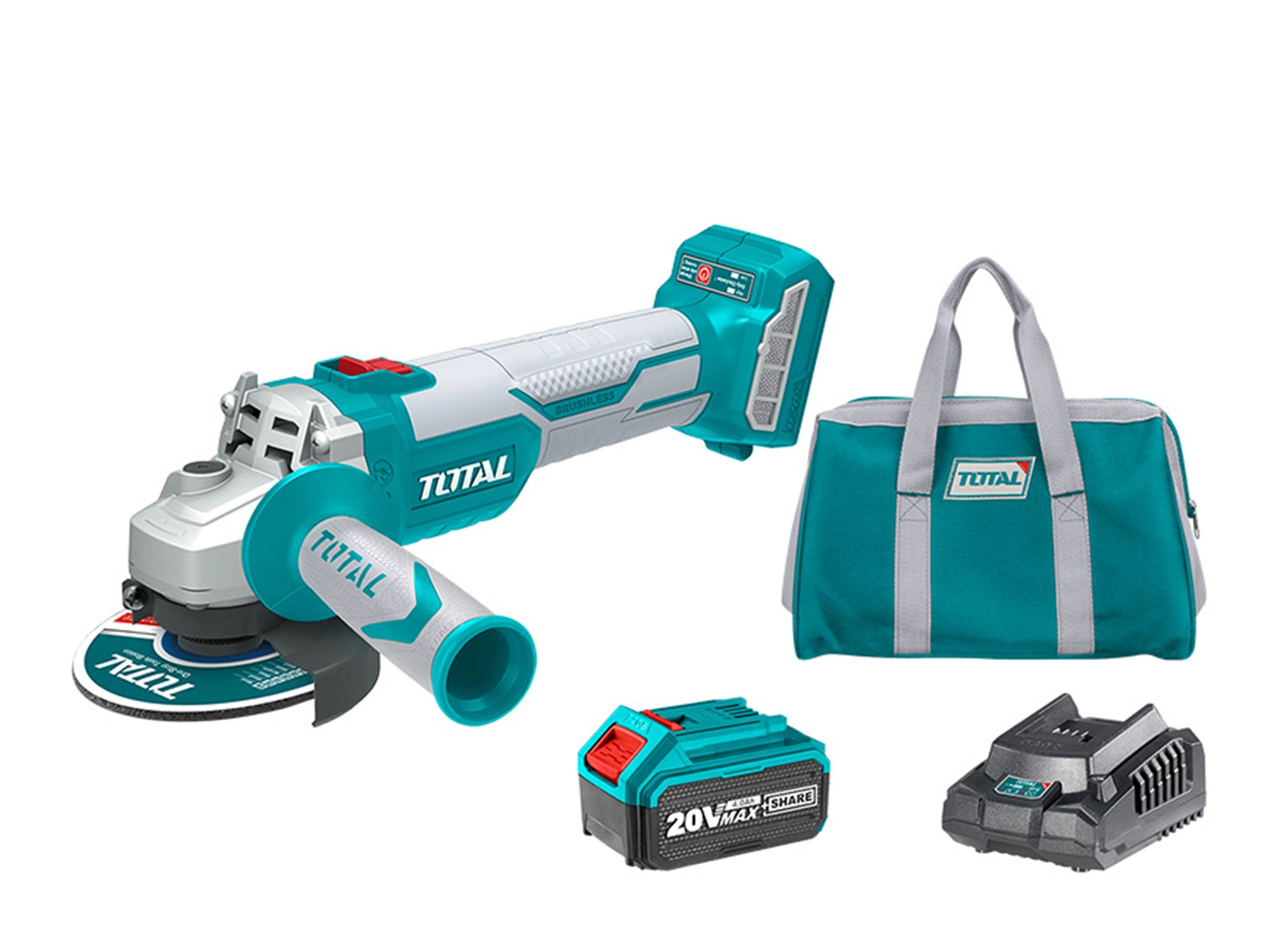 Аккумуляторная угловая шлифмашина TOTAL TAGLI11522 недорого