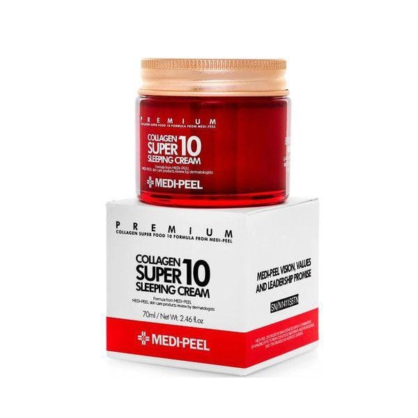 YOSHARTIRUVCHI YUZ UCHUN KREM Medi-Peel Collagen Super10 Sleeping Cream 70ml arzon