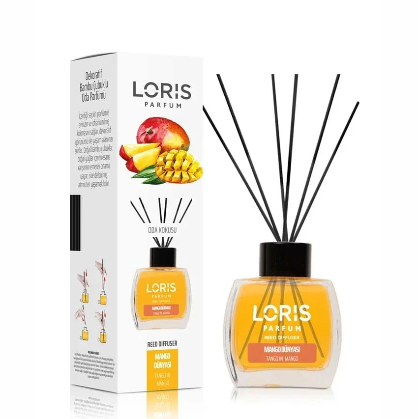 Ароматический диффузор в стеклянном флаконе Loris Parfum манго, 120 мл - фото №2 Ароматический диффузор в стеклянном флаконе Loris Parfum манго, 120 мл купить