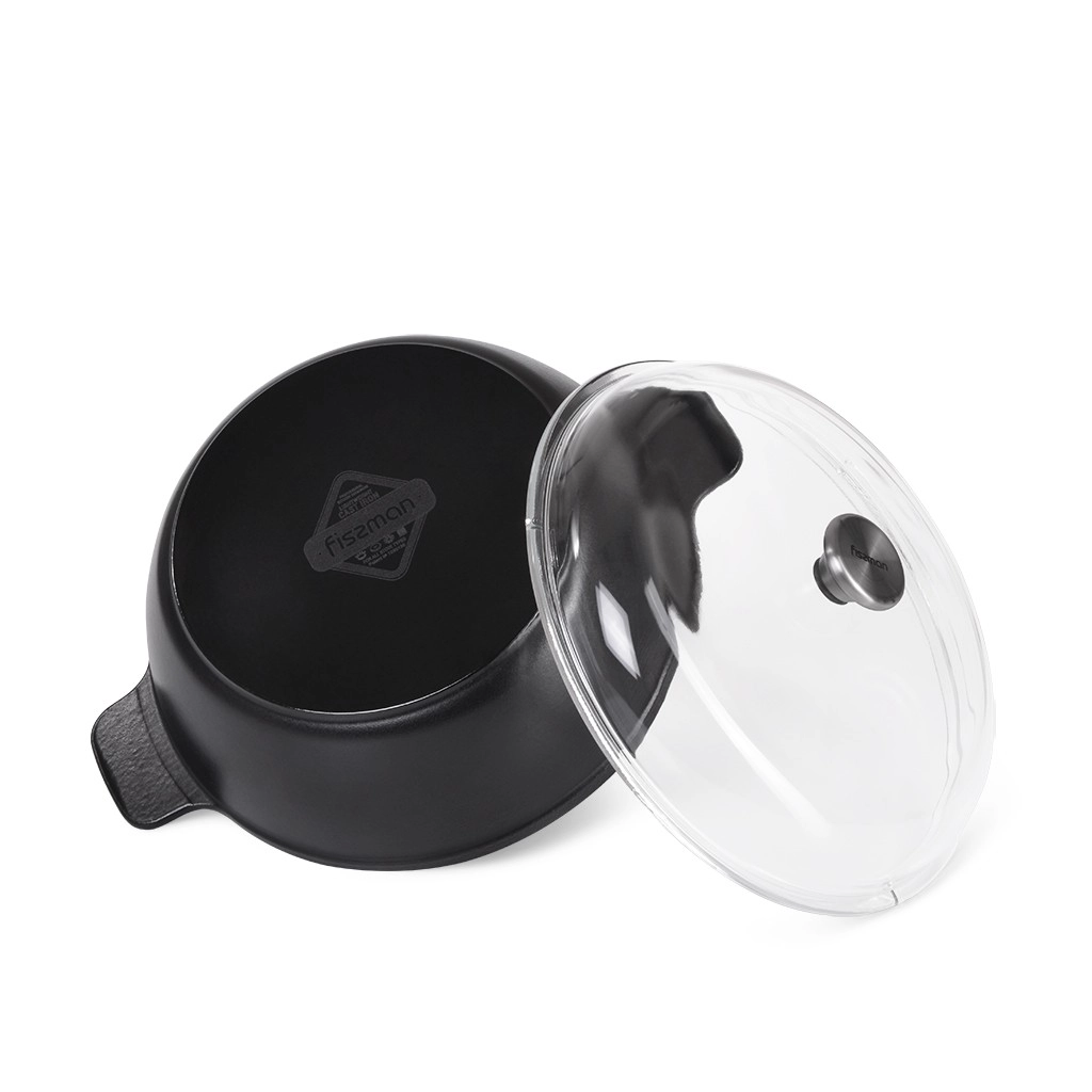 Сотейник Fissman Nomada 28x8 см / 4,1 л со стеклянной крышкой в Узбекистане