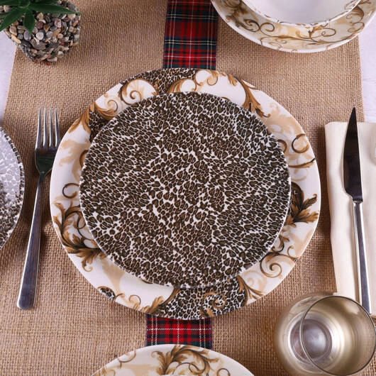 Fiyat (24 buyumli) dasturxon servizi Organik ORG24YS01DB1171 O'zbekistonda