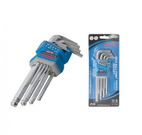 Fixtec FHHK1019 (9talik) – sharsimon boshchali olti qirrali kalitlar to‘plami sotib olish