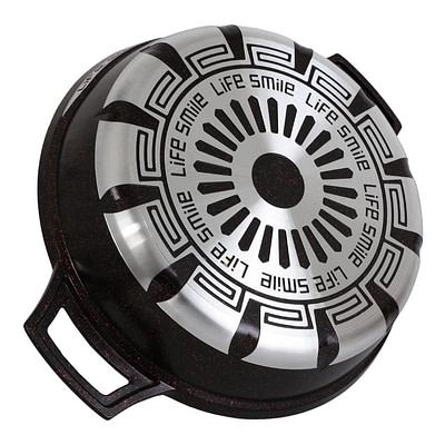 Набор кухонной посуды Lifesmile (чёрный, серый, бардовый) онлайн