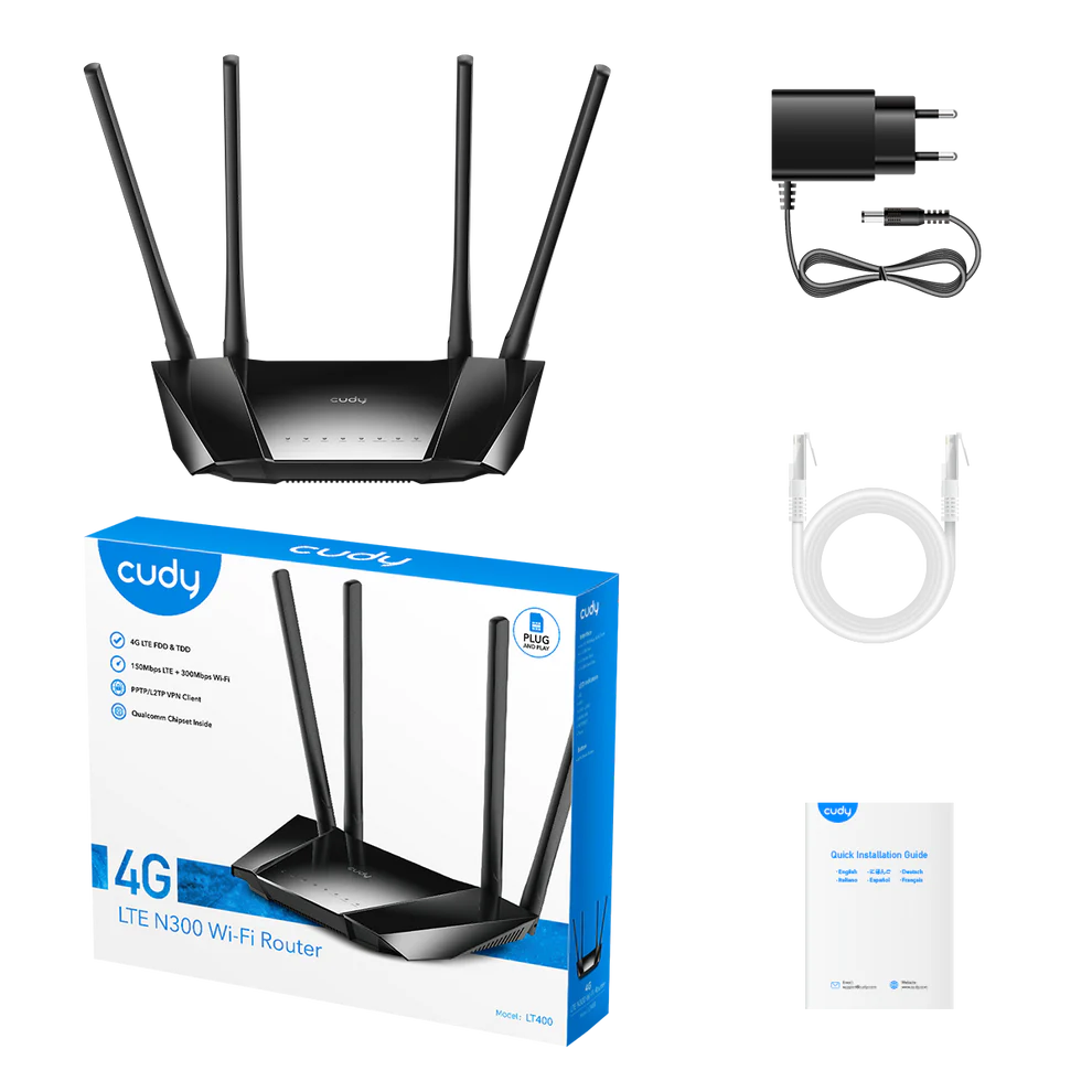 Router 4G Cudy LT400_EU bo'lib to'lash