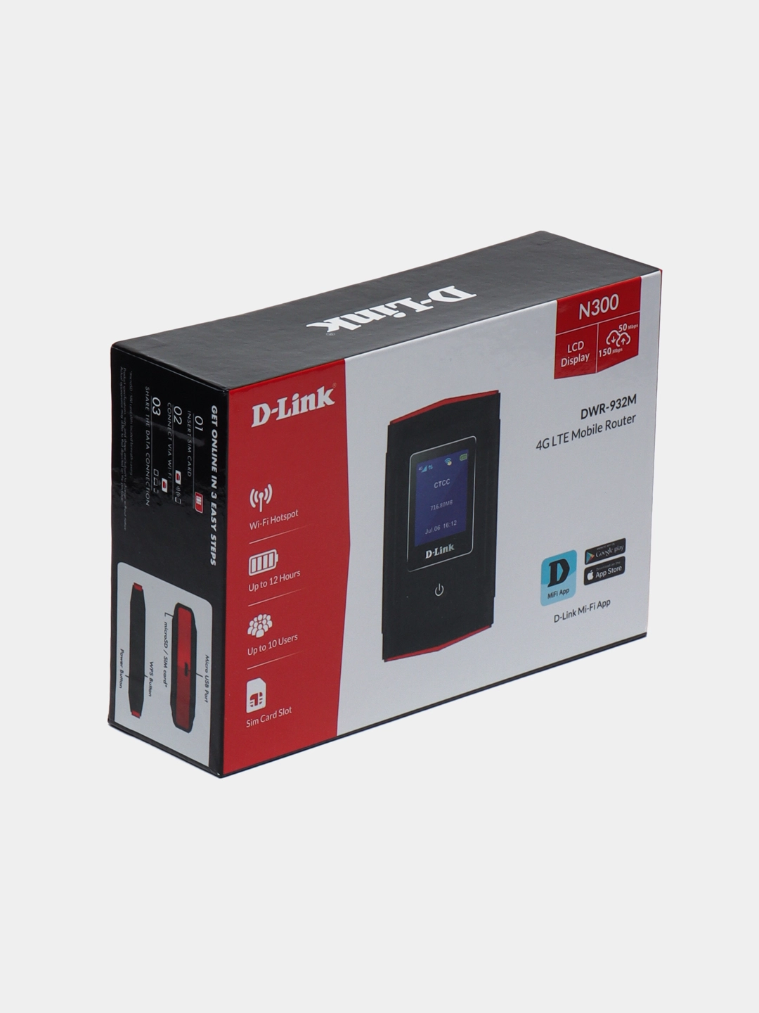 Wi-fi модем D-Link N300 4G/3G, переносной в Узбекистане