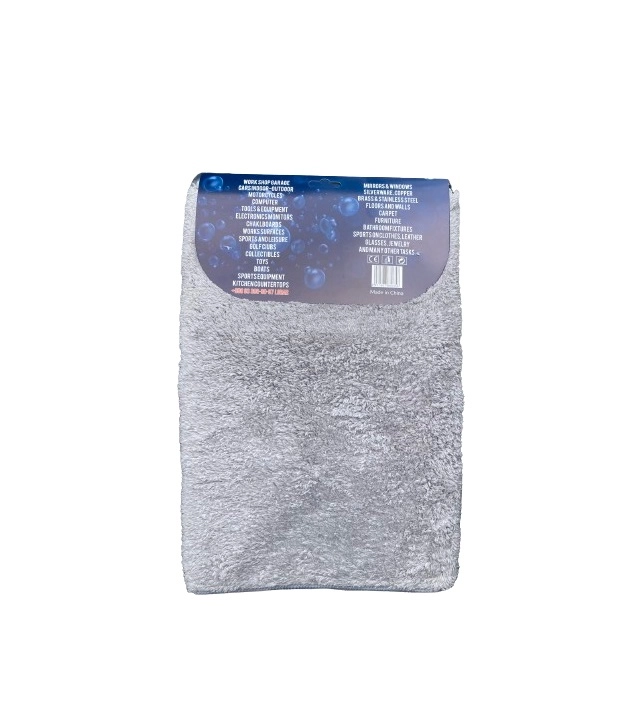 Avtomobil uchun mikrofiber, kul rang sochiq, uy uchun latta, ikki tomonlama mashinaga arzon