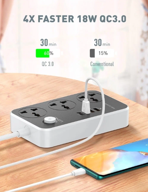 Удлинитель LDNIO SC3412 цена