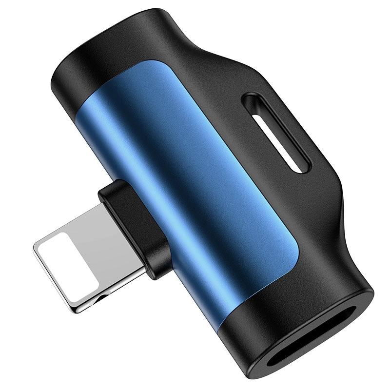 Многофункциональный адаптер Hoco Lightning LS31 синий недорого