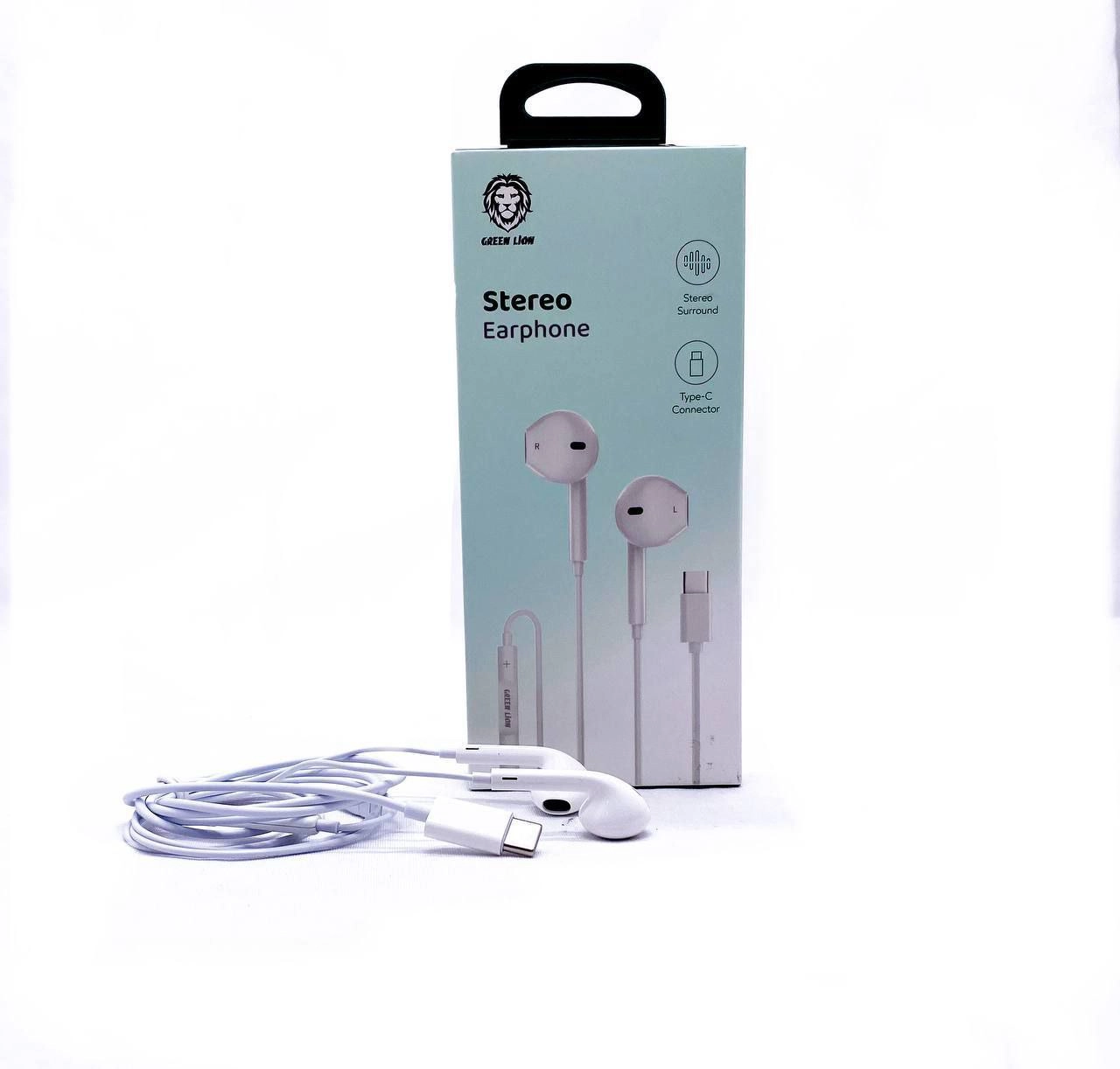 Наушники Green Lion Wired Stereo Earphones with Type-C Connector купить